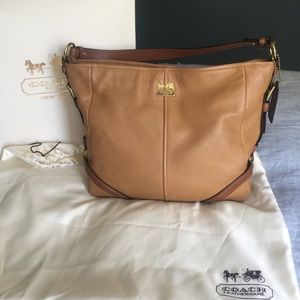 COACH Pebbled Leather Shoulder Bag